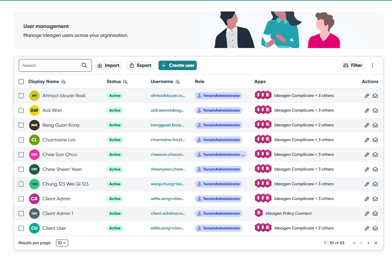 Admin Console — User Management